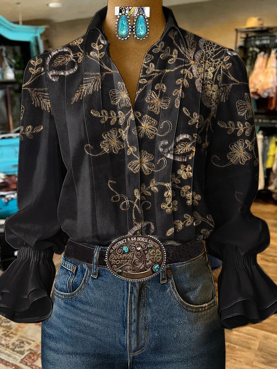 Women's Solid Color Lapel Long Sleeve Casual Loose Linen Cardigan Top