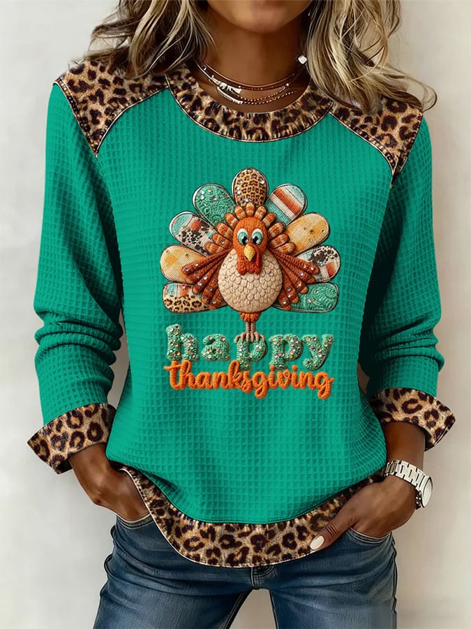 Women's Casual Thanksgiving Shirt