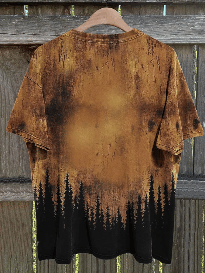 Men's Horse Racing Print T-Shirt