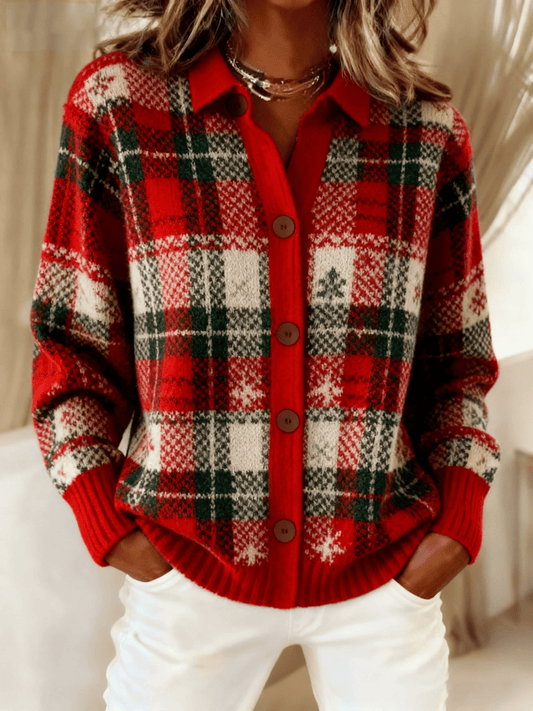 Women'S Casual Turndown Collar Sweater