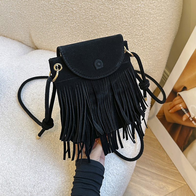 Suede Casual Crossbody Shoulder Small Square Bag