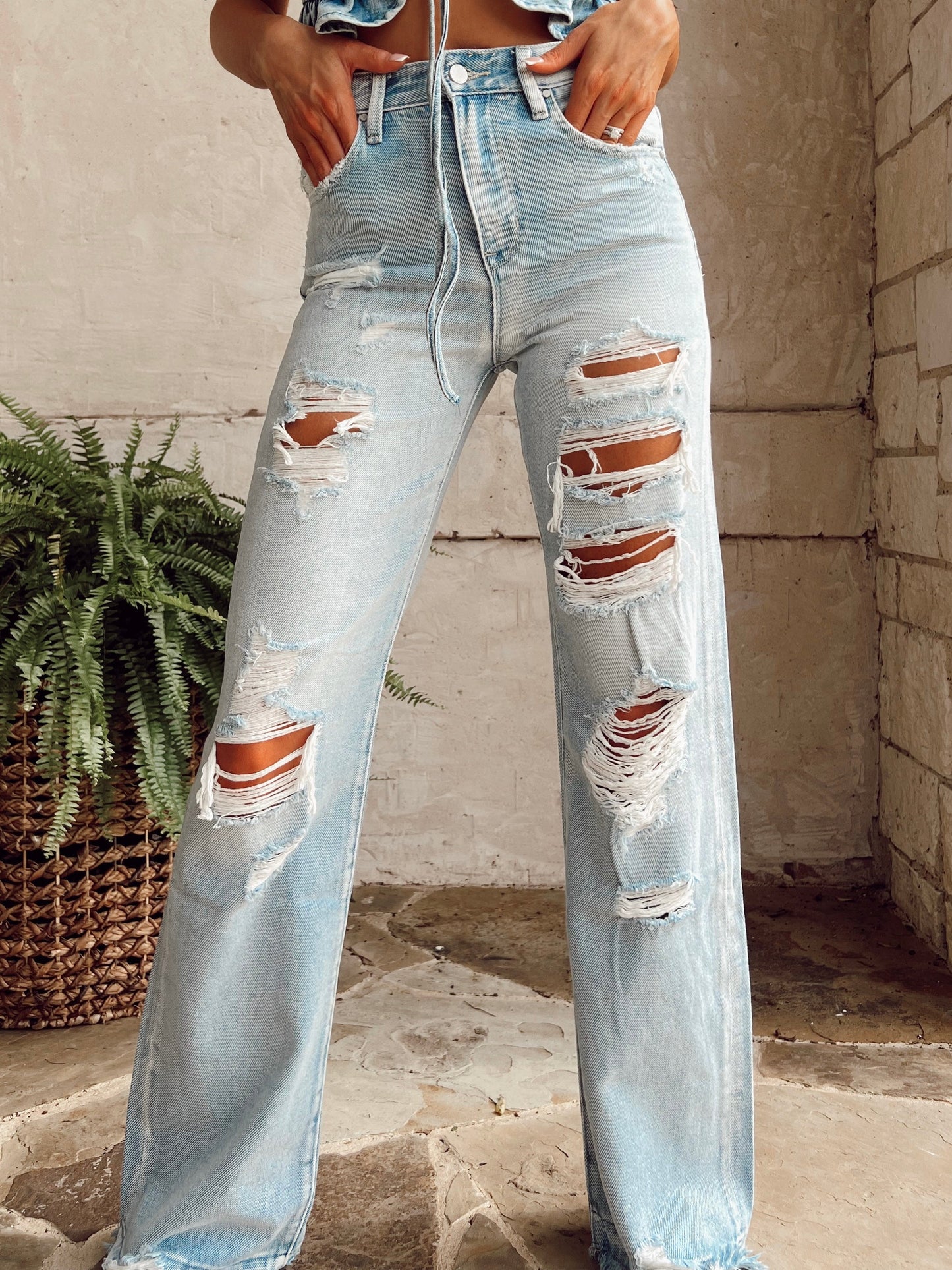 The Rowdy Creek Wide Leg Jeans