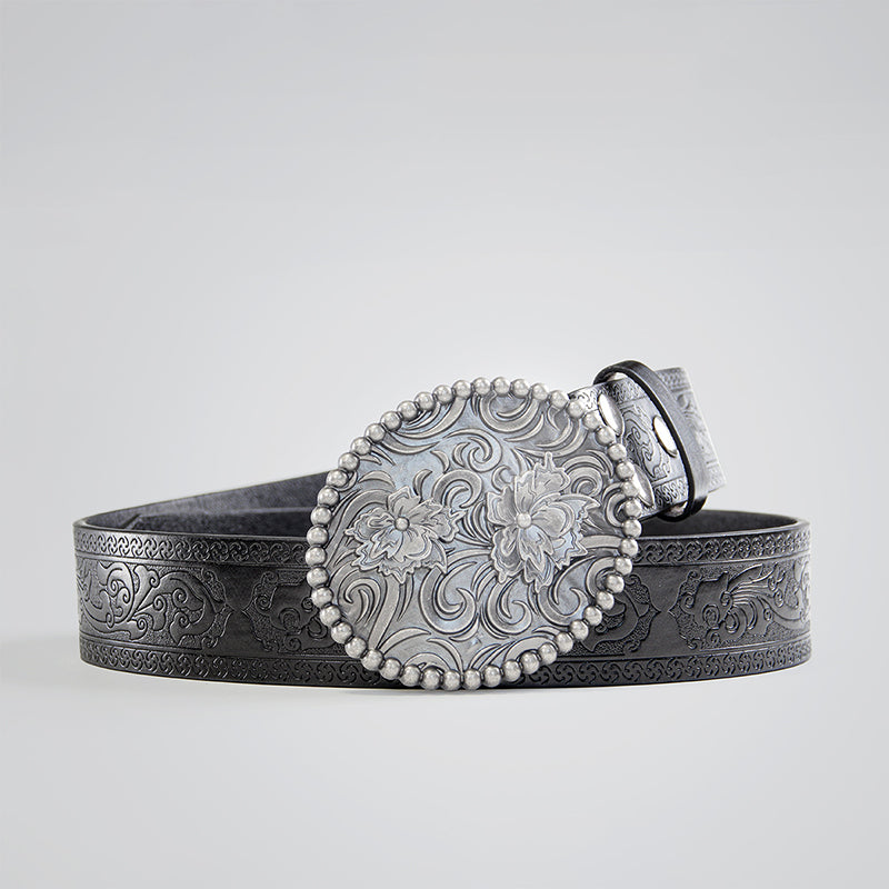 Trendy Western Vintage Carved Belt