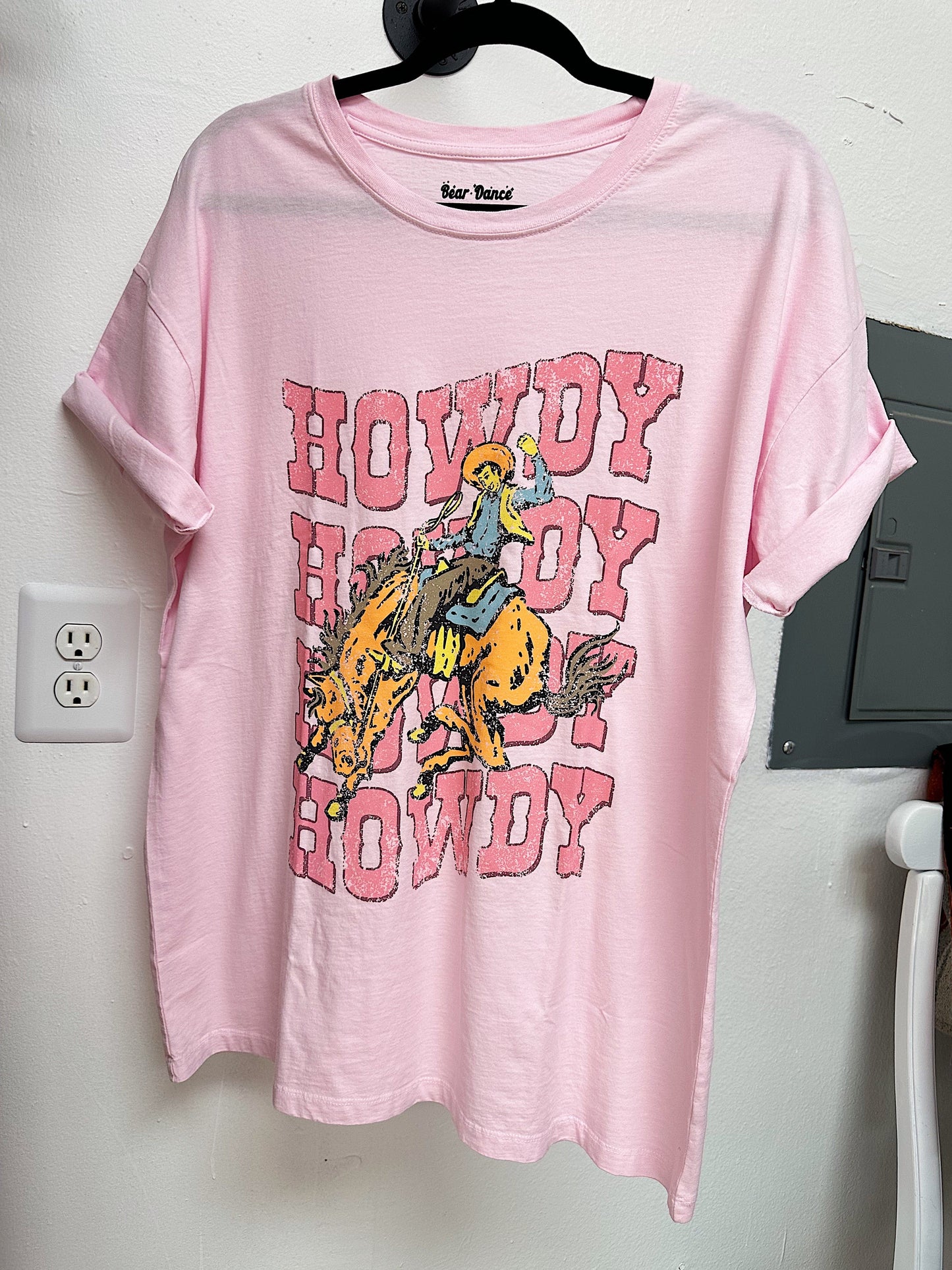 Pink Howdy Oversized Tee