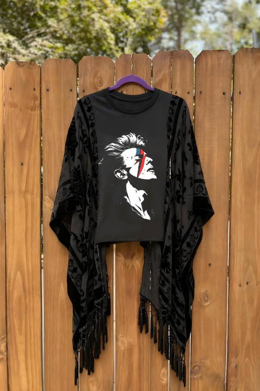 Rock Portrait Shawl T-Shirt