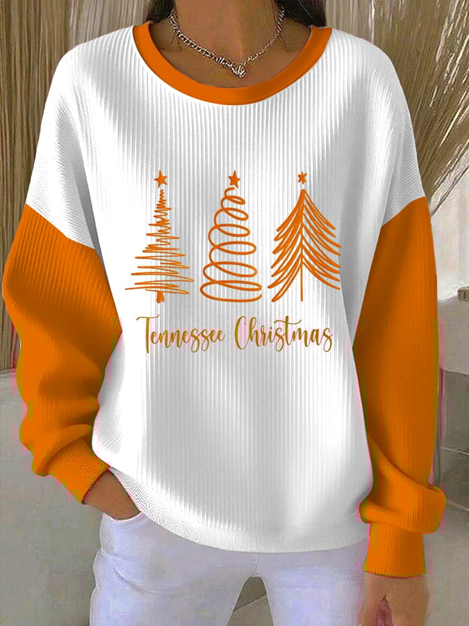 Women's Casual Christmas Print Sweatshirt