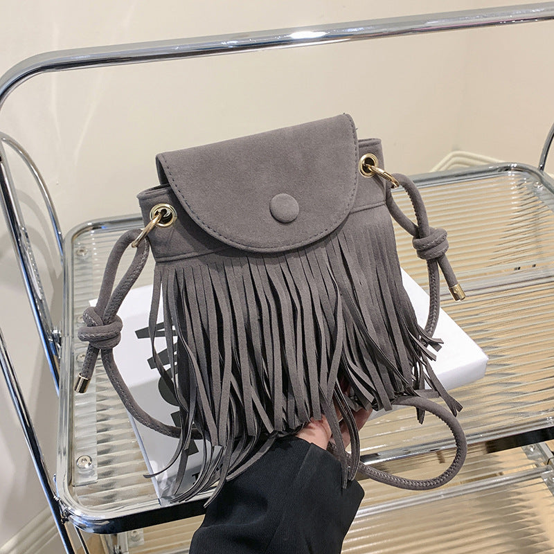 Suede Casual Crossbody Shoulder Small Square Bag