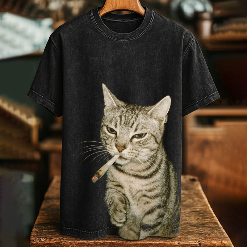 Cat Art Casual Short Sleeve T-Shirt