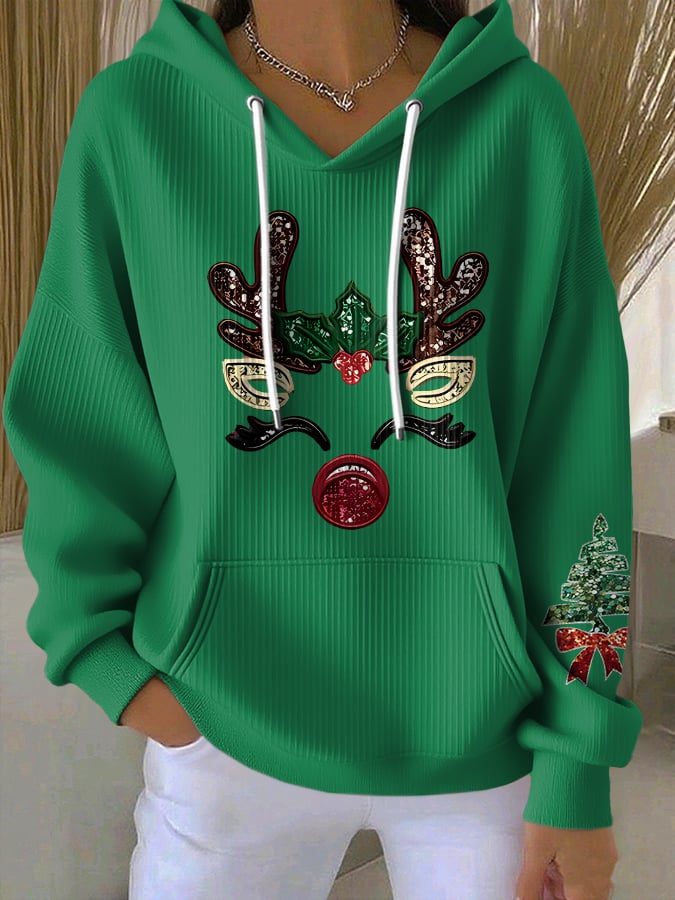 Women'S Casual Christmas Print Sweatshirt