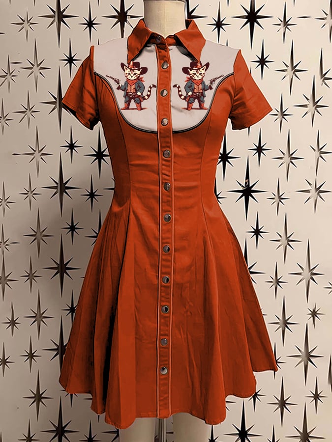 Women's Casual Western Style Dress