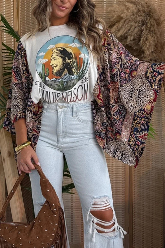 Willie Nelson Mixed T-shirt