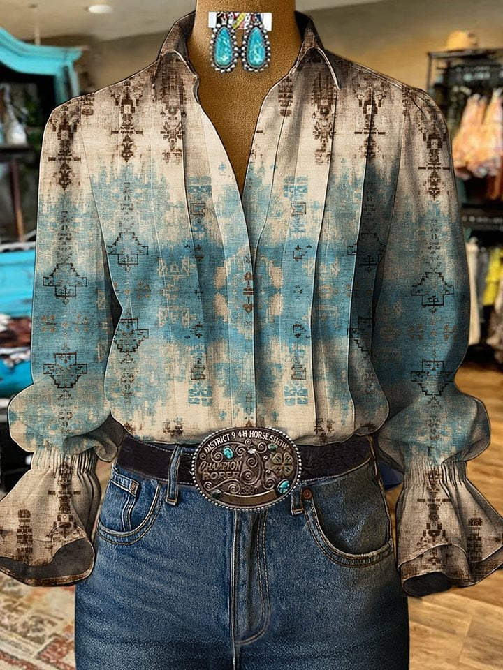 Vintage Print Casual T-shirt