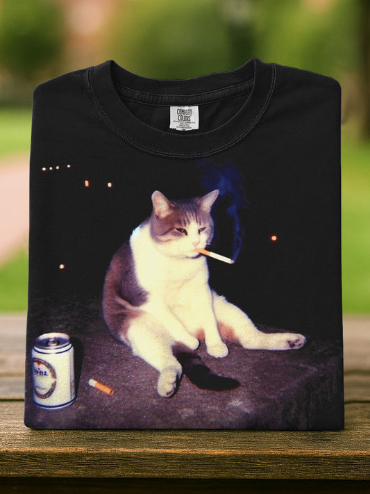 Cat Art Casual Short Sleeve T-Shirt