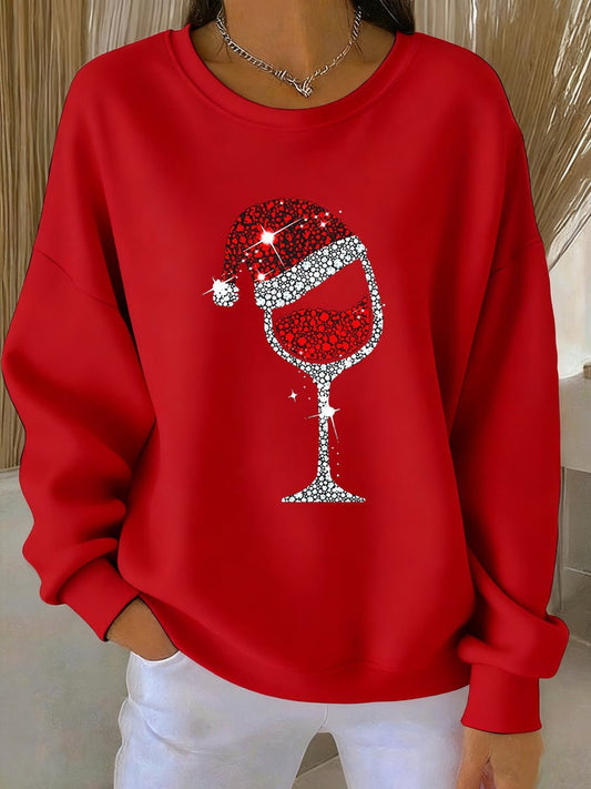 Women's Christmas Print Casual Sweatshirt