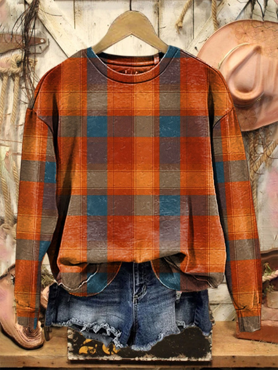 Women's Vintage Art Print Casual Cotton Shirt