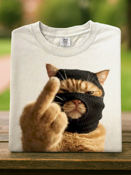 Cat Art Casual Short Sleeve T-Shirt