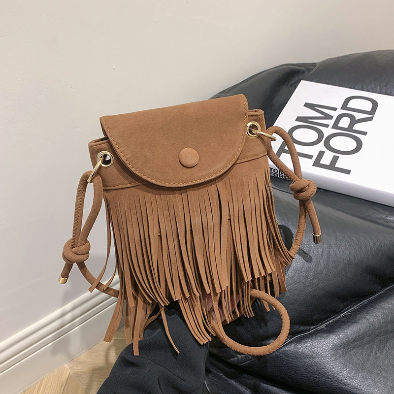 Suede Casual Crossbody Shoulder Small Square Bag