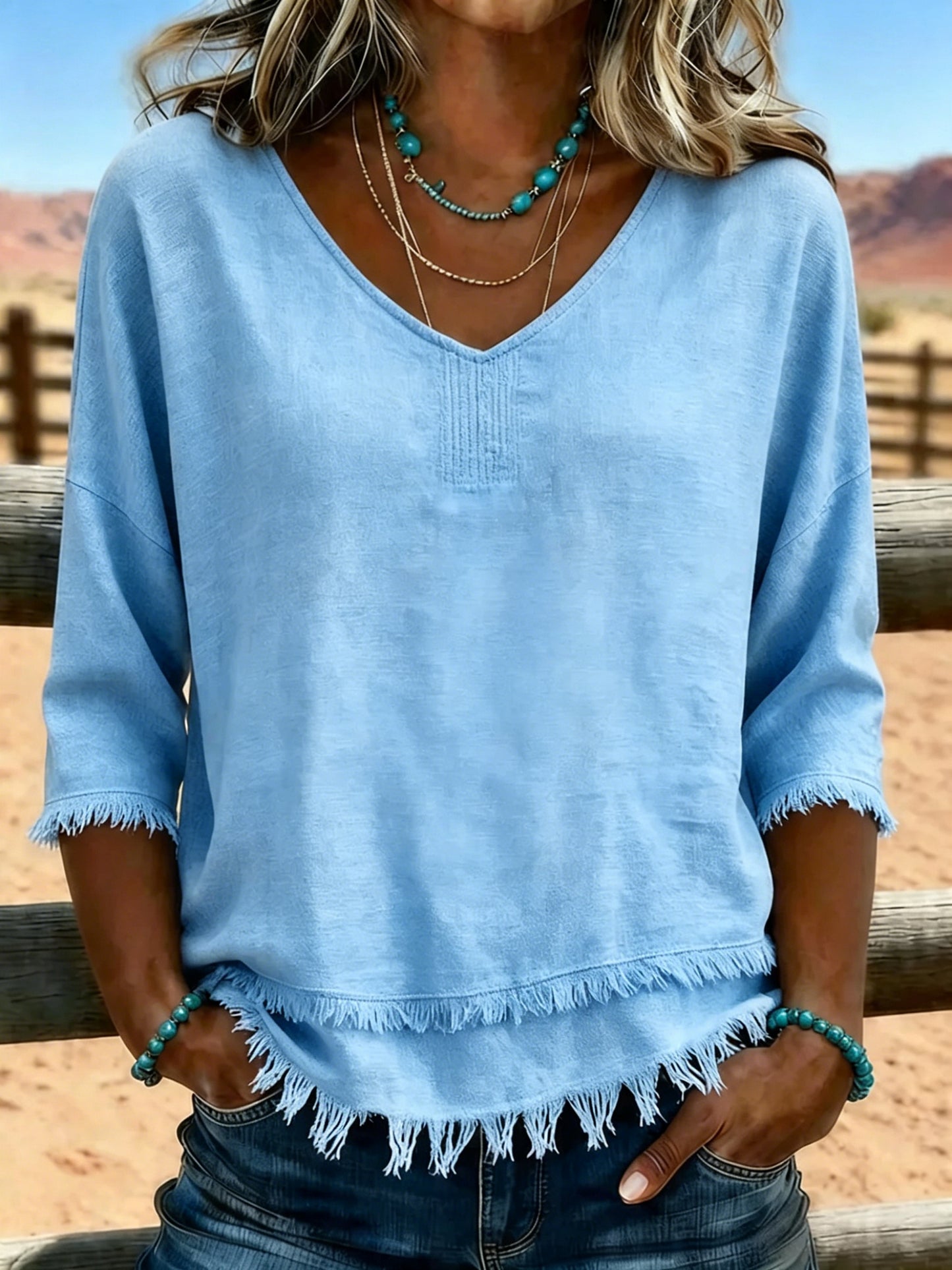 Women's Vintage Patchwork Casual Shirt