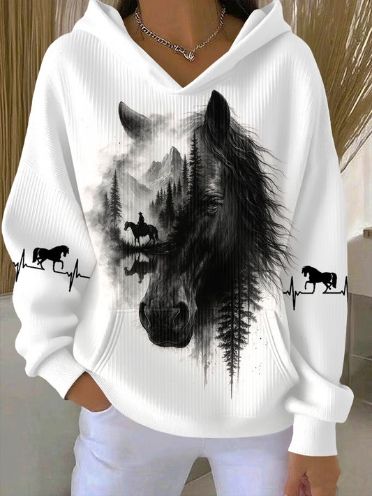 Horse Art Print Hoodie
