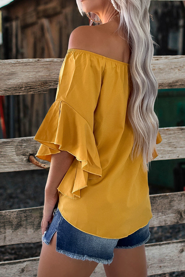 Beautiful Off Shoulder Tie Top