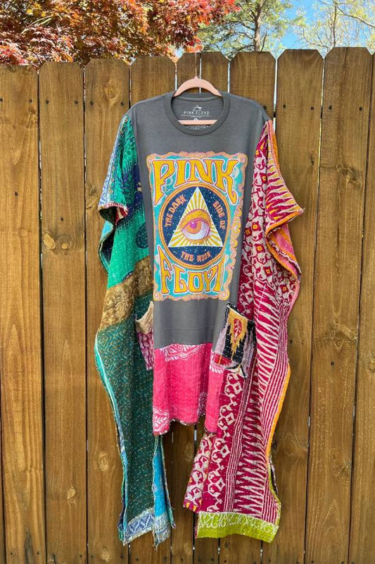 KANTHA WING UPCYCLED DRESS