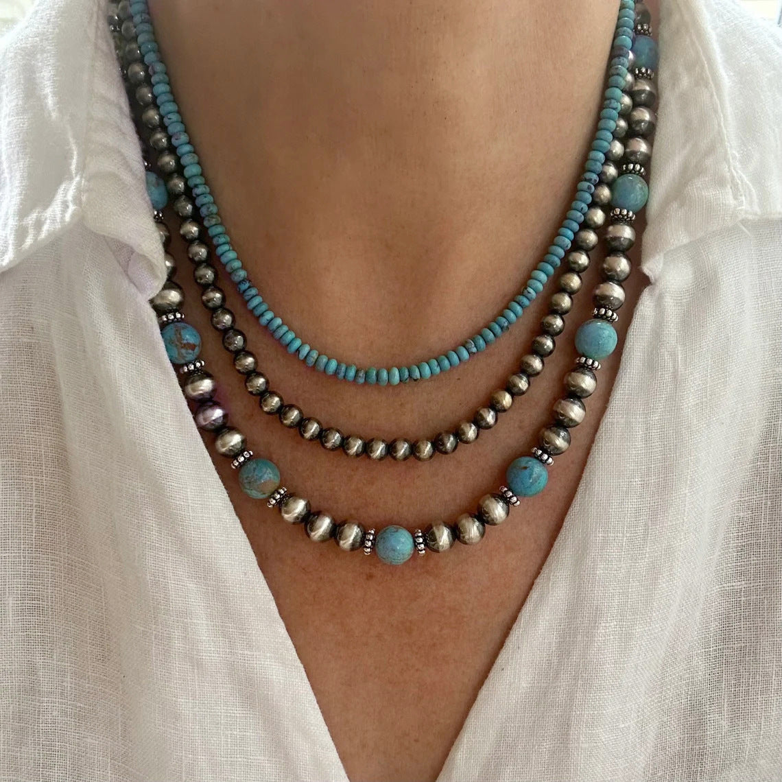 Vintage Turquoise Layered Necklace