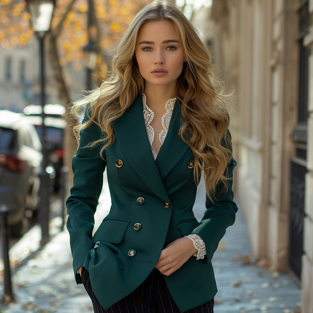 Fashionable And Elegant Women's Blazer Casual Short Jacket