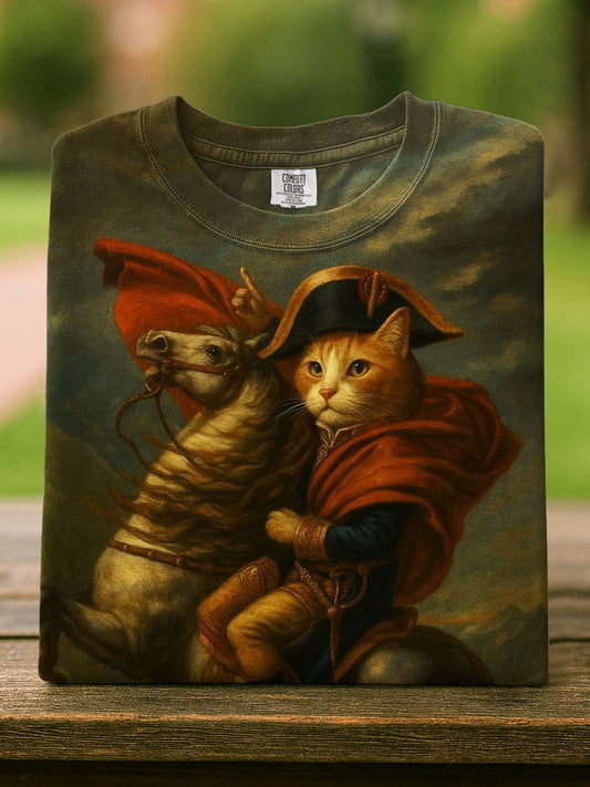 Cat Art Casual Short Sleeve T-Shirt