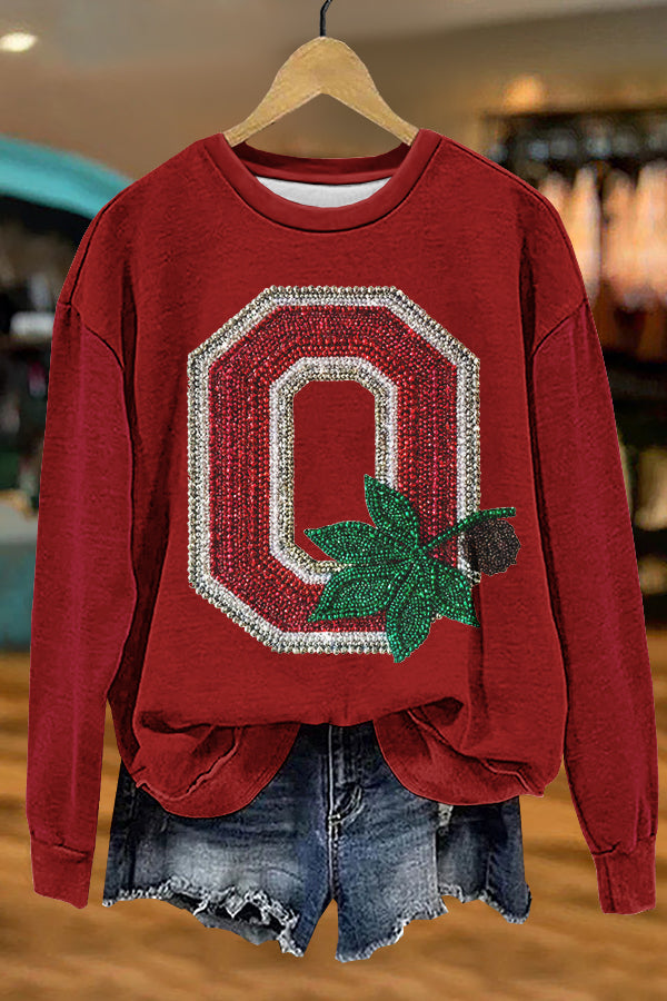 Christmas Ohio Print Sweatshirt