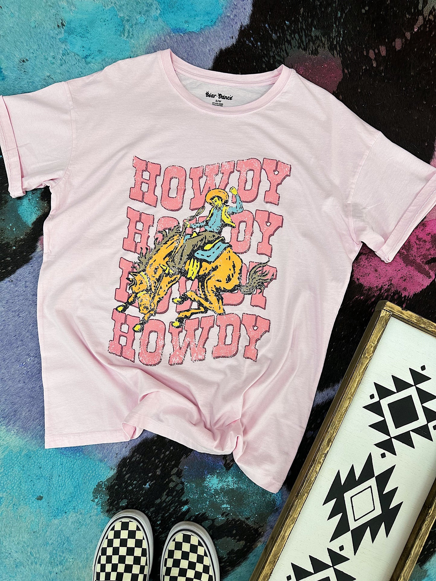 Pink Howdy Oversized Tee