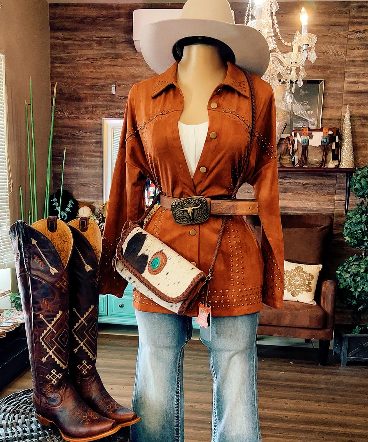 Women's Western Style Printed Jacket