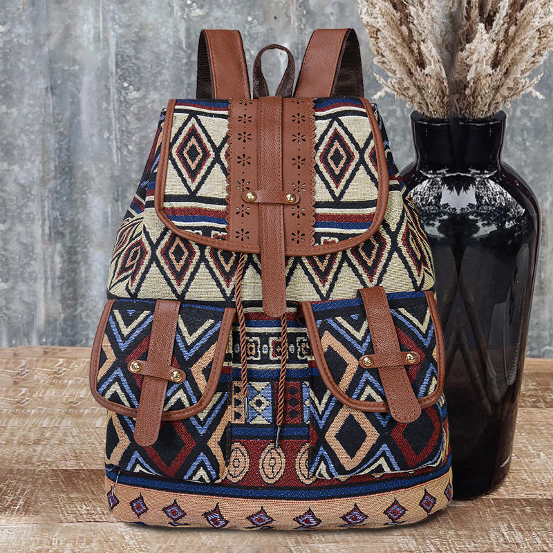 Ethnic Retro Pattern Backpack