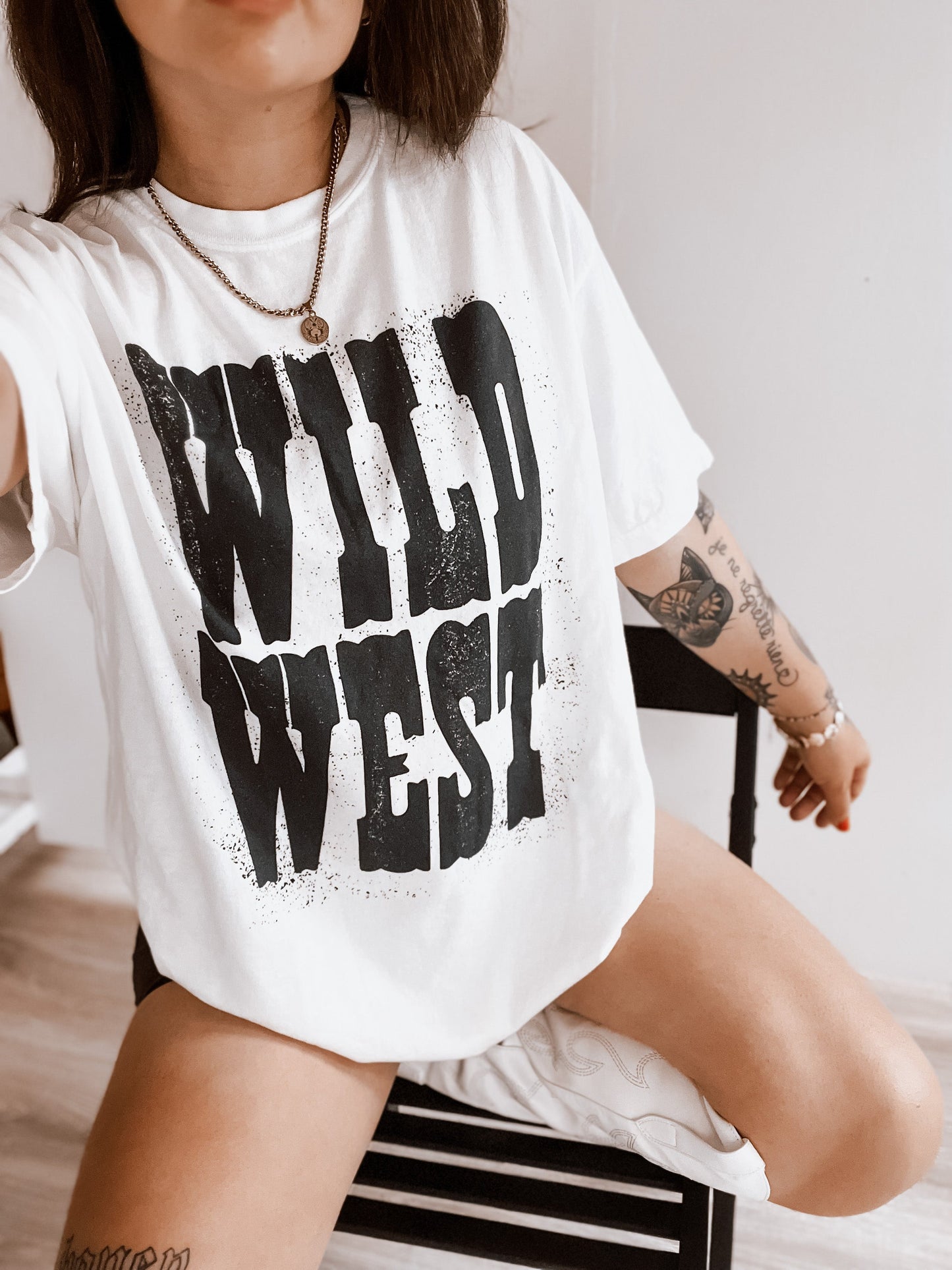 Vintage Wild West BW T-Shirt