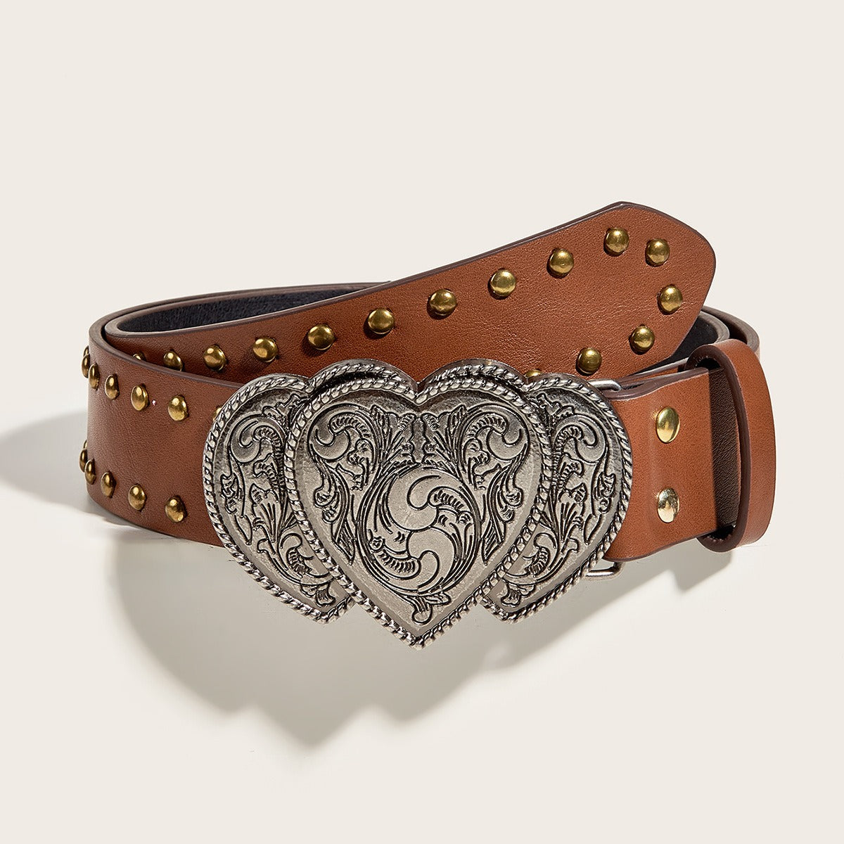 Rivet Heart Shape Vintage Belt