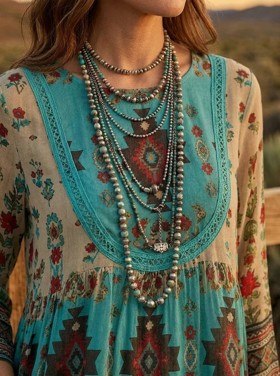 Vintage Floral Print Casual Suit