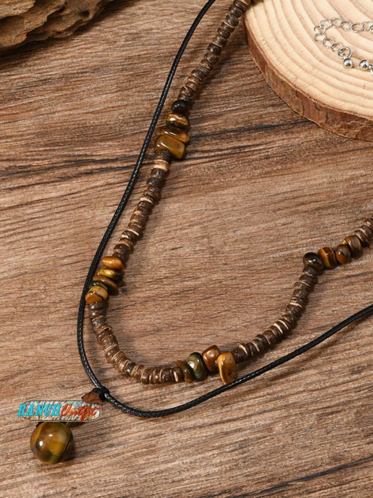 Coconut Shell Turquoise Necklace Set