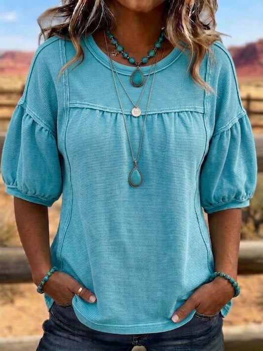 Women's Vintage Short Sleeve Shirt