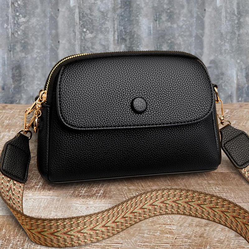 Textured Ethnic Style Shoulder Bag