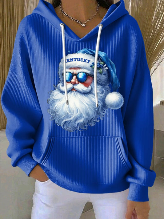 Women's Christmas Print Casual Hoodie