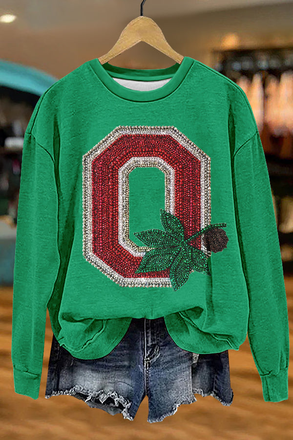 Christmas Ohio Print Sweatshirt