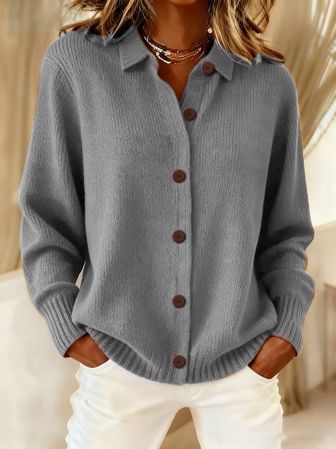 Women's Casual Solid Color Multi-Color  And Winter Cardigan