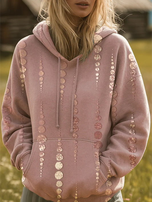 Women's Polka Dots Art Print Casual Hoodie Sweatshirt