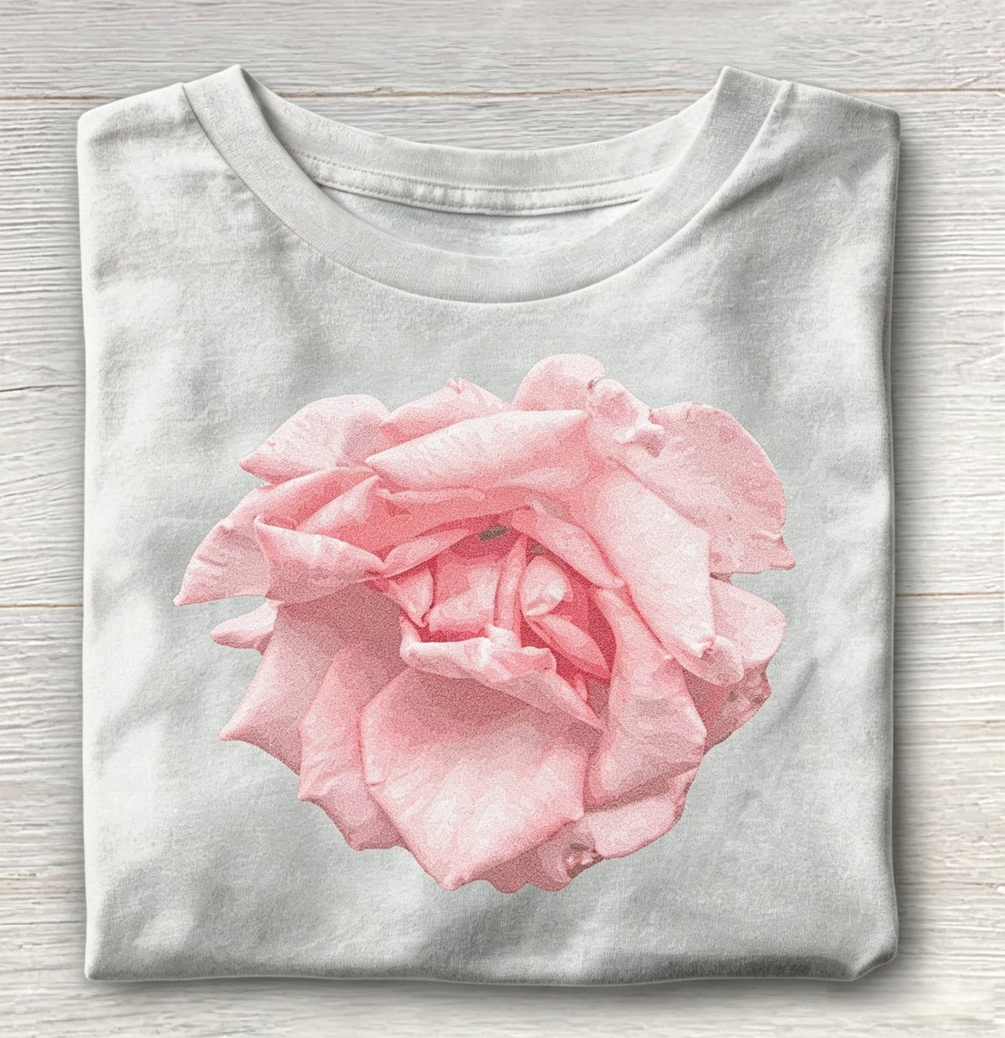 Pink Rose Floral Graphic T-Shirt