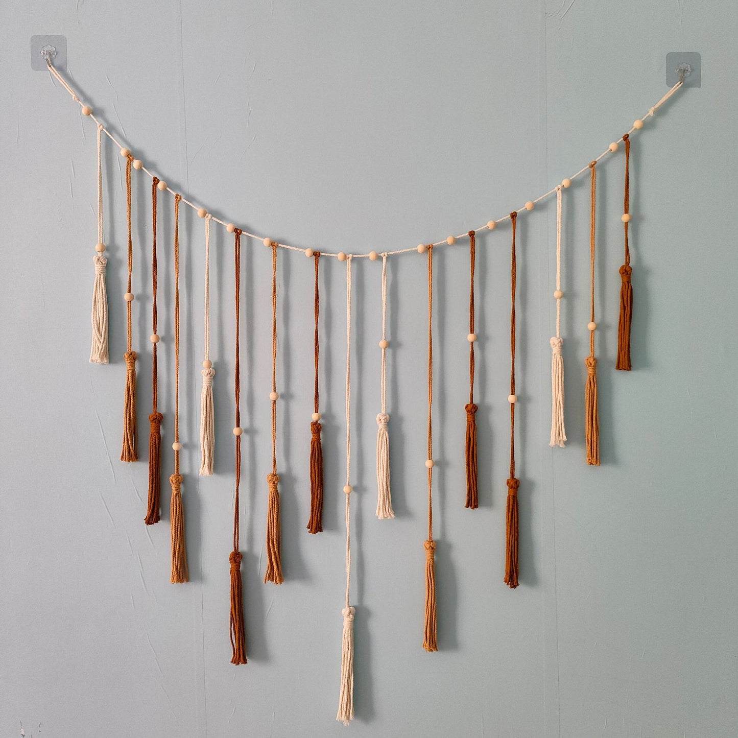 Boho Hand-Woven Leaf Tassel Macrame Wall Hanging | Nordic Ins Style Home Decor Wall Art