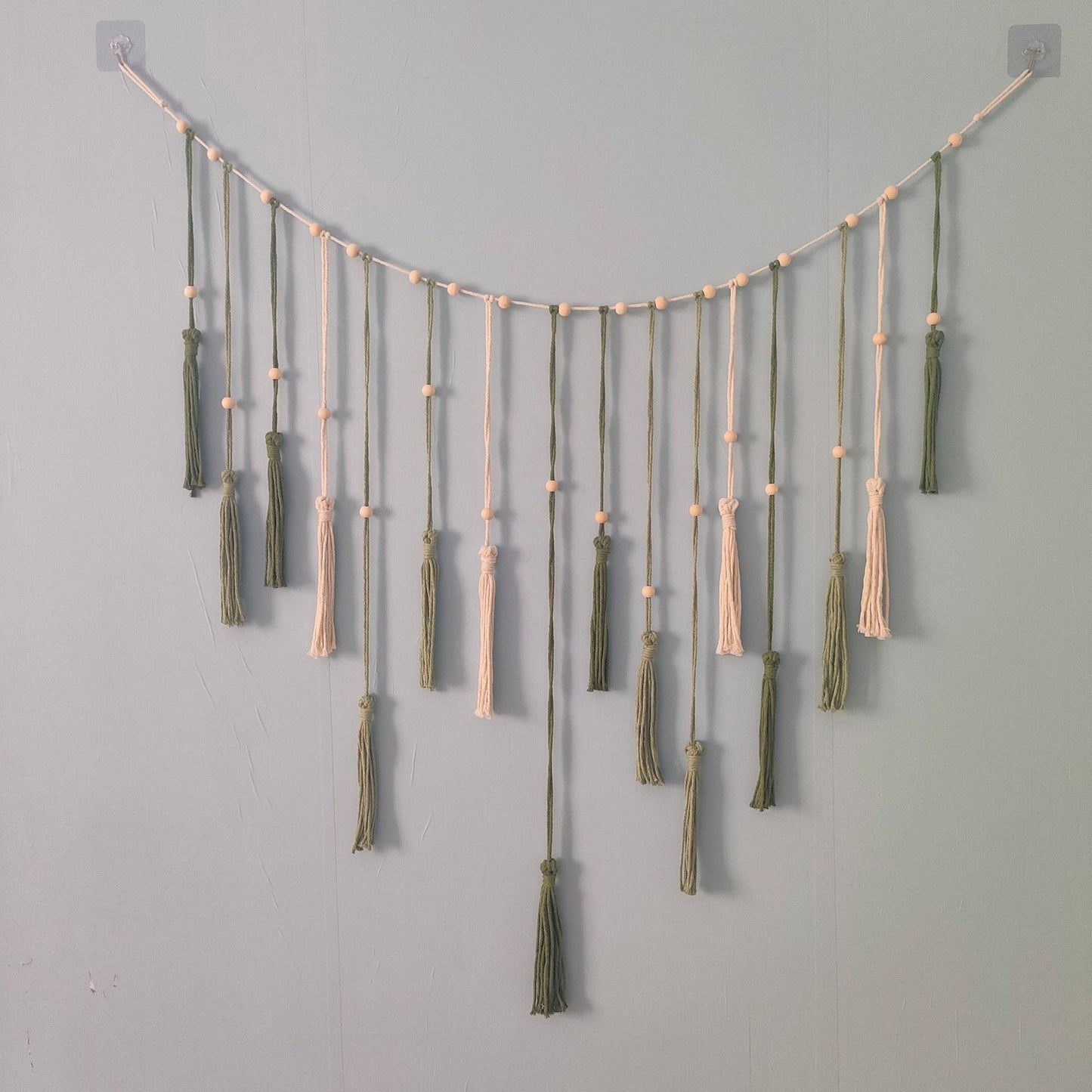 Boho Hand-Woven Leaf Tassel Macrame Wall Hanging | Nordic Ins Style Home Decor Wall Art