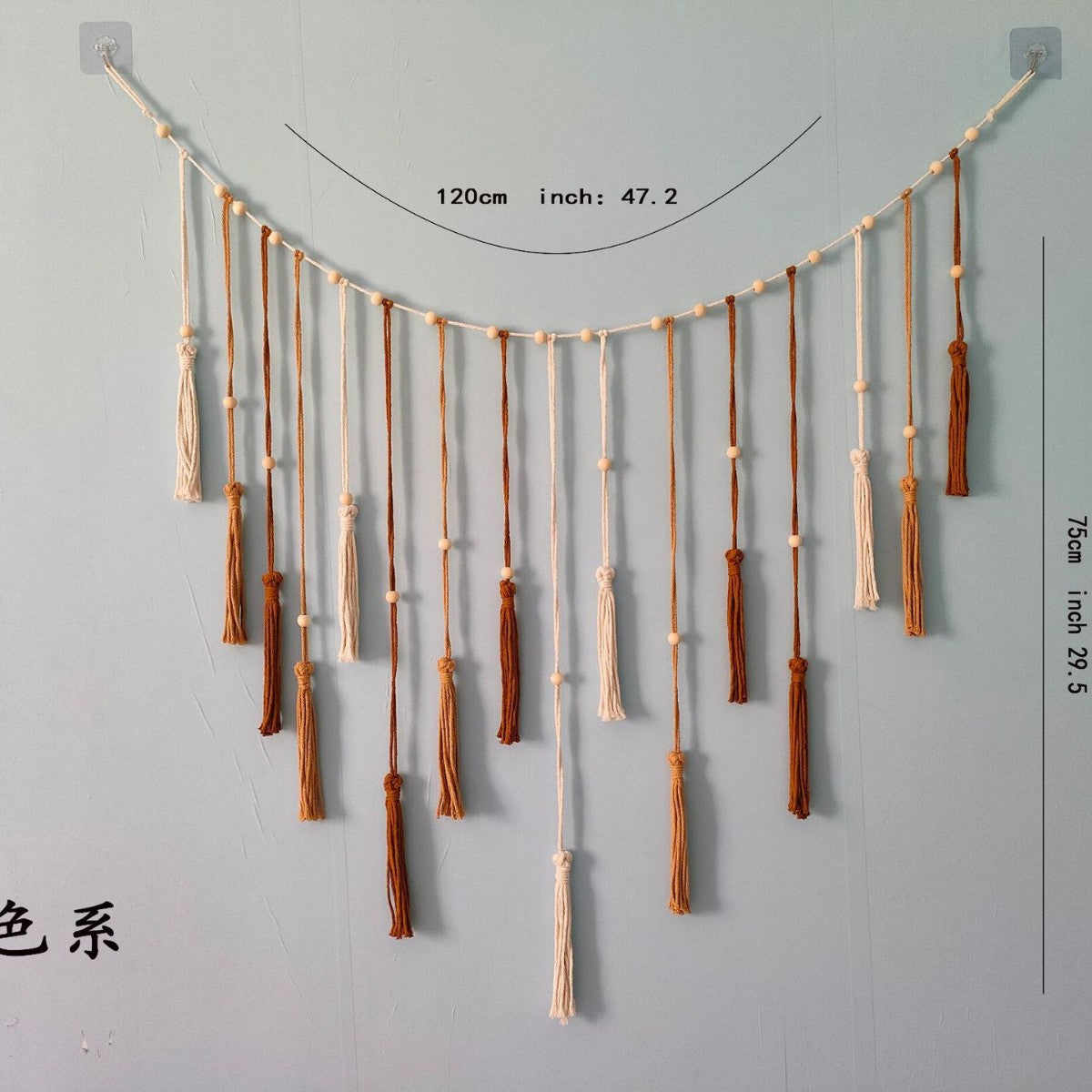 Boho Hand-Woven Leaf Tassel Macrame Wall Hanging | Nordic Ins Style Home Decor Wall Art