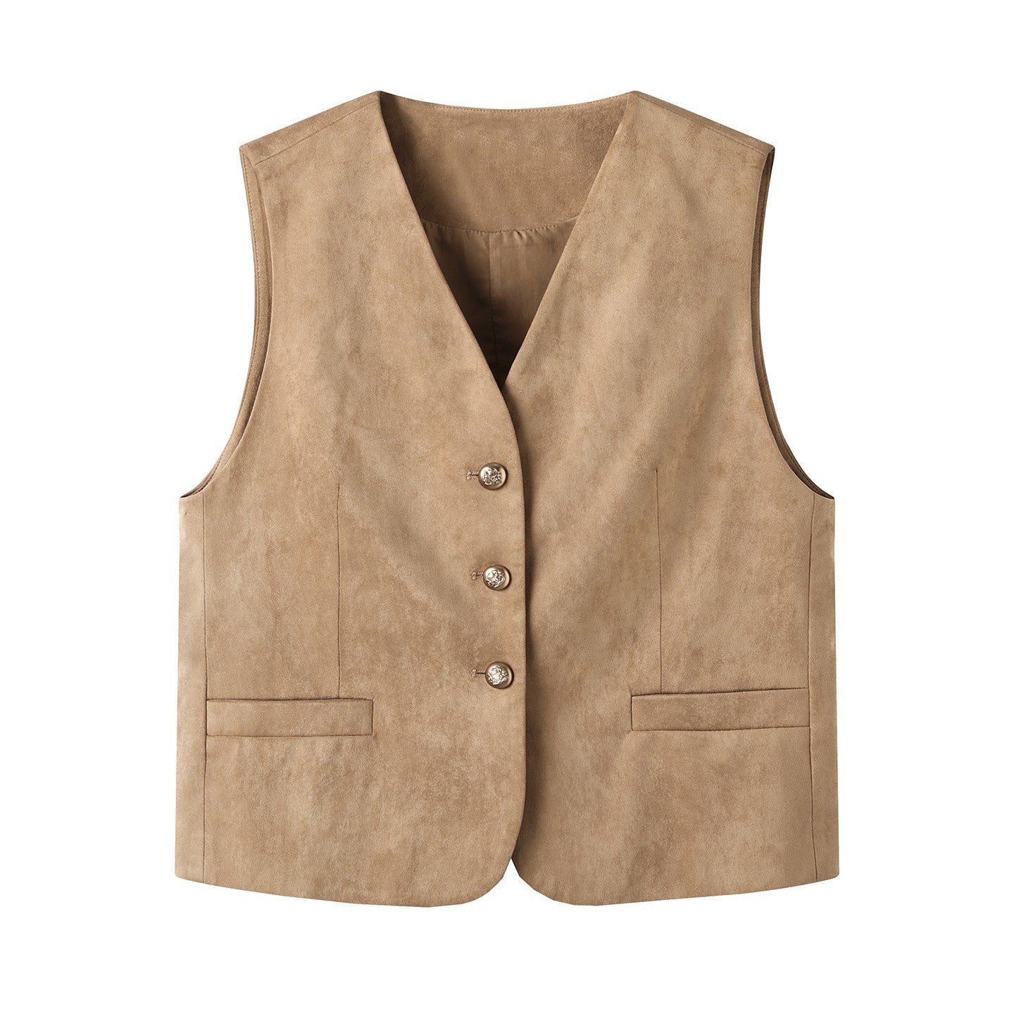 Suede Vest + Embroidered Dress Two-Piece Set | Retro French Style Layering Outfit