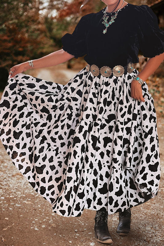 Vintage Leopard Print Skirt