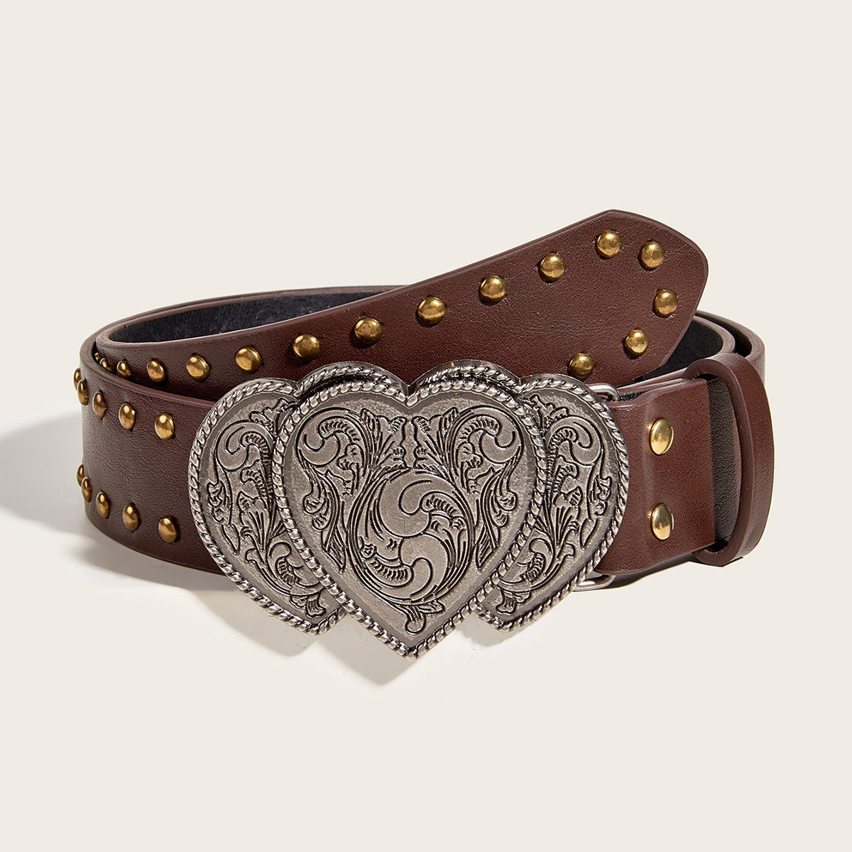 Rivet Heart Shape Vintage Belt