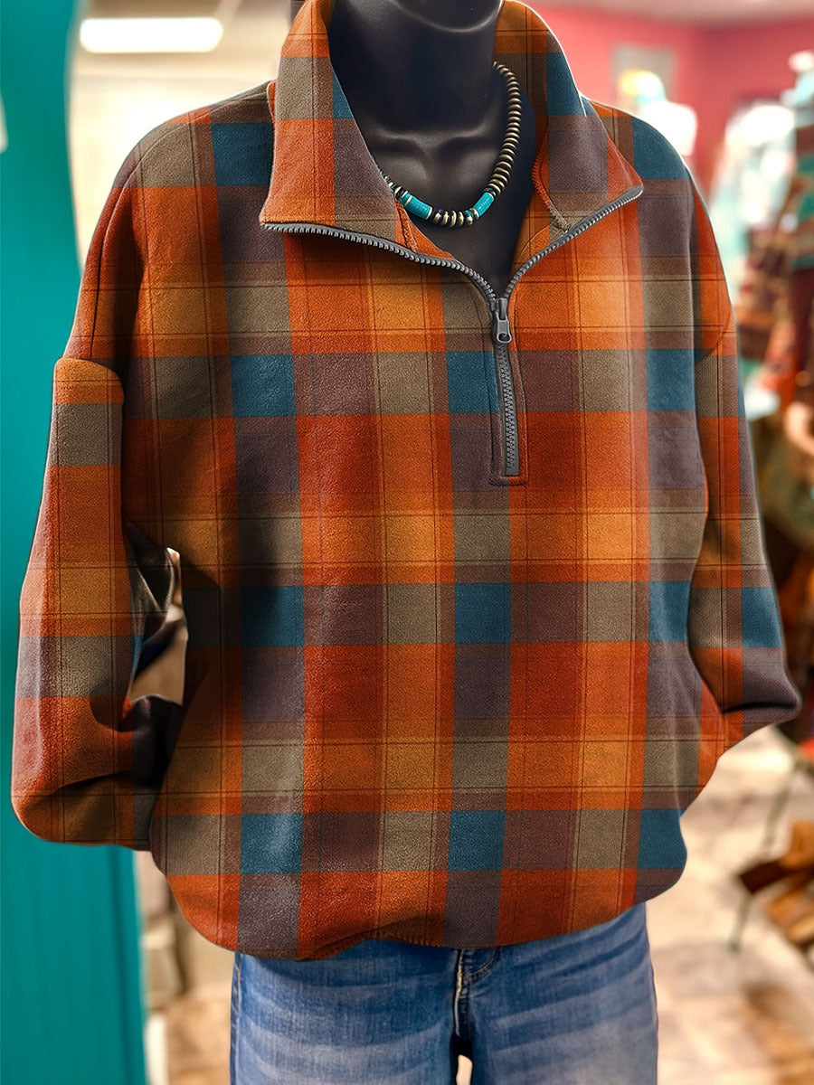 Women's Vintage Art Print Casual Cotton Shirt